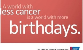 Cancer Never Sleeps, Lets Make a World With More Birthdays... #RelayForLife