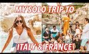MY SOLO EUROPE TRIP! Cinque Terre, Nice, & Rome! | Morgan Yates