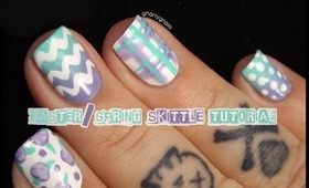 Easter/Spring Skittle Nail Art Tutorial