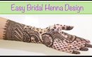Easy To Make Arabic Henna Design : Traditional Bridal Mehndi Tutorial