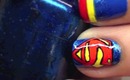 I Love SuperMan Nails