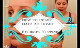 How to Color Hair at Home + Eyebrow Tinting (2014 #HollyDaze videos)