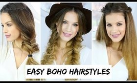 3 Easy Boho Hairstyles | Luxy Hair