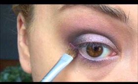Neutral Smokey Eye Tutorial with a Pop of Pink