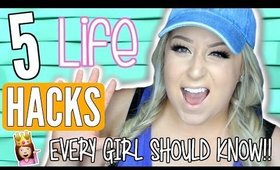 5 Life Hacks EVERY Girl Should Know!!