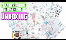 UNBOXING: Planner Addict Sticker Box JULY 2016 Subscription