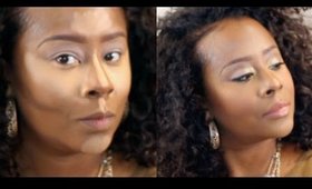 Detailed Highlight/Contour tutorial w/EYES (REAL TIME)|survivingbeauty2