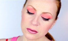 Kiko Makeup Haul + Neon Coral Eyes Tutorial