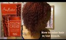 How to color hair red without bleach| Shea Moisture Bright Auburn.