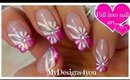 Floral Pink Nail Art | Spring-Summer Nails ♥ Цветочный Дизайн Ногтей