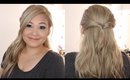 The Easiest Half Up Half Down Hairstyle Ever!!!