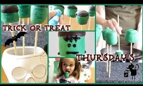 Trick or Treat Thursday's! | Marshmallow pops!