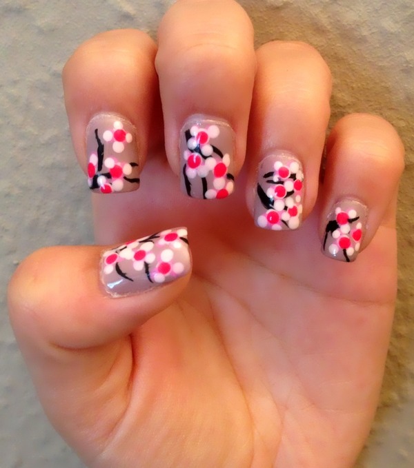 Cherry Blossom Nails | Cassie C.'s Photo | Beautylish