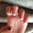 French manicure on short nails