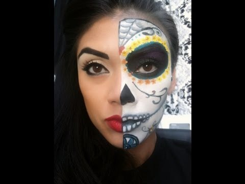 HALLOWEEN MAKEUP - MEXICAN SKULL (EASY) 