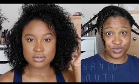 BRAID OUT for FINE Natural Hair | Tutorial