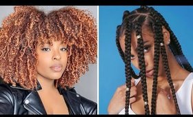 Chic Everyday Hairstyles for Natural Hair | Little To No Weave Hair Ideas