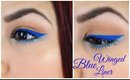 Dramatic Blue Winged Liner