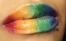 Rainbow Lips Lip Tutorial-PRIDE 2012