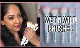 WET N WILD MAKEUP BRUSHES | REVIEW & DEMO | 5 Brushes | Stacey Castanha