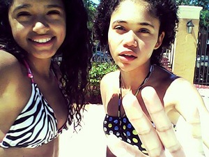 We sneakd into the pool cuz it was closed with a lock.... I saw the manager and got distracted :)