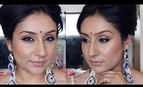 GRWM step by step indian bridal party makeup tutorial | Makeup with Raji