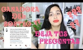 Preguntame lo que quieras + Ganadora del Sorteo