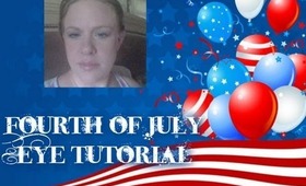 Fourth of july eye tutorial