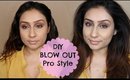 How to | DIY Voluminous hair blowout tutorial Hair salon style || Makeup With Raji