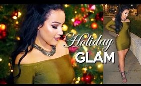 Holiday Glam Makeup Tutorial + Outfit 2015