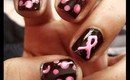 Breast Cancer Awareness Nail Design