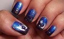 ♥Nail Tutorial | Starry Night Gradient + Salon Express Moon & Stars♥