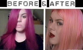 How I Went From UV Pink To Baby Pink Hair