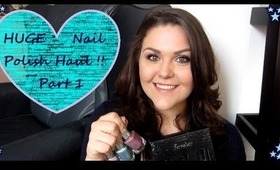 HUGE Nail Polish Haul! Part 1!! Color Club, Zoya and Deborah Lippmann