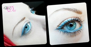 Some simple turquoise make-up on a cold winter day.