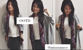 { Fall OOTD } Modal Shawl Cardigan