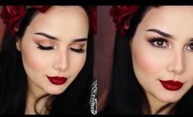 مكياج احمر الشفاه الكلاسيكي : بسيط و فخم | Classic Red Lips