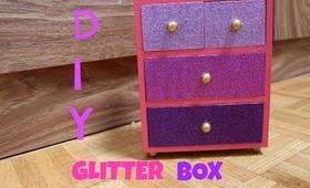 Decorate and Glitter Wooden Drawers to make a Jewellery Box