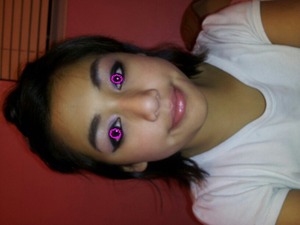 um i don't really have pink eyes just the makeup 