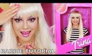 Barbie Halloween Makeup Tutorial | Barbie Box Costume - TrinaDuhra