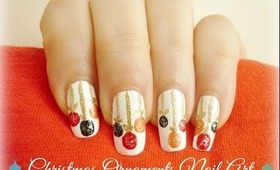 Christmas Ornament Nail Art! (For Beginners)