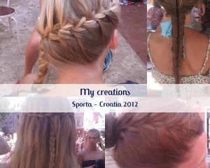 I was on holiday with 30 girls and these are some of my creations