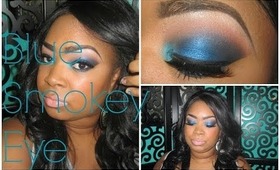 Makeup Tutorial |EASY  Blue Smokey Eye