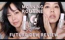 morning skincare routine ft. NEW Glossier Future Dew ✨