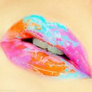 Colorful Marbled Lips with OCC Lip Tars