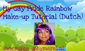 My GayPride rainbow make-up by Make-upByMerel tutorials