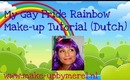 My GayPride rainbow make-up by Make-upByMerel tutorials