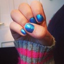 Blue nail varnish💙 