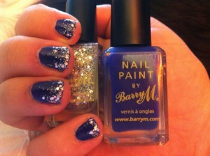 BarryM in indigo and rose quartz glitter