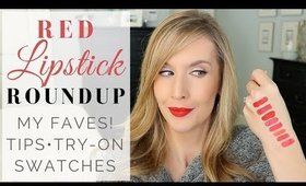 The BEST RED LIPSTICKS for Any Occasion | My Faves |  LIP SWATCHES + TRY ON